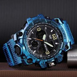 Skmei Dual Display Watches Men Mult Function Sport Digital Wrist Mens Watch Top Brand 12/24 Hour Colck Fashion Reloj Hombre Q0524