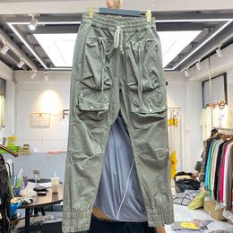 Men's Pants Grailz fashion brand Multi Pocket zipper drawstring Leggings men's loose functional overalls casual pants