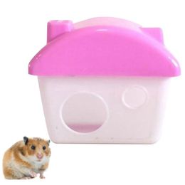 Small Animal Supplies Pet Dog Hamster Guinea Pig House Cage Plastic Cute Bedroom Hideout Toy Casa Para Habitat