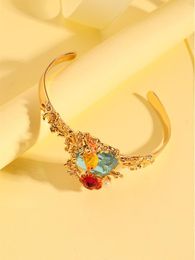 Bangle European And American Fashion Personality Temperament Creative Hand-painted Enamel Goldfish Bracelet Open Female