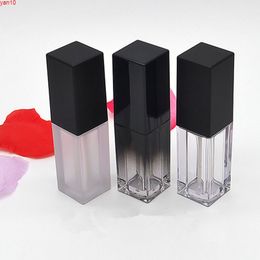 Great Empty Makeup Products Containers Black Frosting Transparent Plastic DIY Face Lips Lip Gloss Plumper Stick Tubes 20pcs/lothigh qty