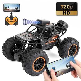 Electric/RC Car 2.4G Remote Control car 1 18 Rc Car with Camera WiFi FPV App Off-road Climbing Drift Vehicle Toys Gifts for Children 220119 240314