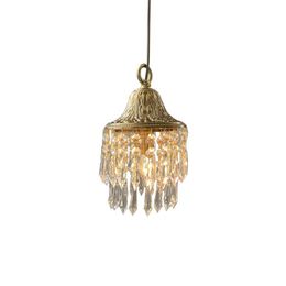 chandelier sconces Canada - Chandeliers All Copper Wall Lamp Bedside Creative Yellow Crown Crystal Sconce Girl French Style And Breakfast Bar El Interior Light