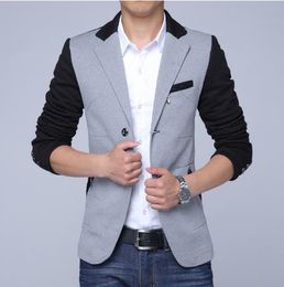 Fashion Casual Cotton Slim Suit Fit M-5XL Korean Blaser Masculino Male Jacket Men Blazer Designs 13M0460