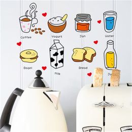 Maruoxuan Diy Removable Wall Stickers Restaurant /kitchen Utensils Tip/ Refrigerator Sticker Kitchen Wall Decals 210420