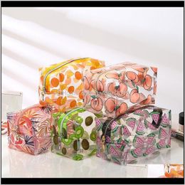 Waterproof Fruit Transparent Cosmetic Cute Bags Storage Pouch Makeup Organiser Appd Clear Case Toiletry Pvc Zipper Travel Ezuse Pakyc