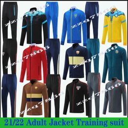 2021 2022 Naples Flamenco HAZARD RONALDO soccer Training suit Jacket camiseta de futbol Boca America Sao Paulo zipper Jogging football Tracksuit