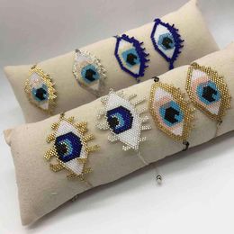 BLUESTAR 2021 Turkish Evil Eye Women MIYUKI Bracelet Fashion Jewellery Handmade Pulseras Jewellery Tassel