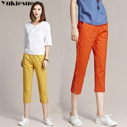 streetwear summer women's pants female candy color high waist harem pants s for women trousers woman Plus size 210721