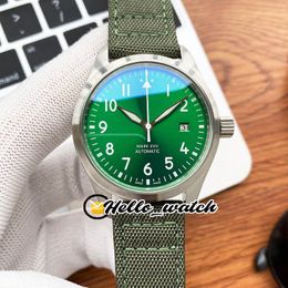 Little Prince Pilot Mark Xvii IW326504 IW327010 Mens Watch IW327011 Automatic Watches Green Dial Steel Case Nylon Strap Hello_Watch 6 Style