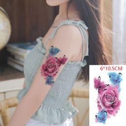 Waterproof Temporary Tattoo Sticker sexy baby's breath flower tatto birds gun feather Water Transfer fake flash tattoos