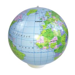 Inflatable Globe World Earth Ocean Map Ball Geography Learning Educational Beach Ball Kids Toy Home Office Decoration