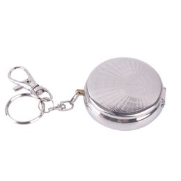 ashtray type portable metal small European round environmental protection ashtrays With key chain