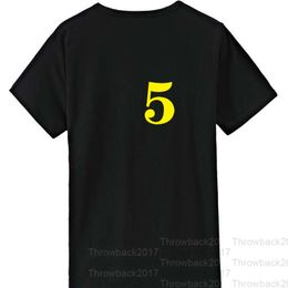No5 black II T-shirt Commemorative Exquisite Embroidery High Quality Cloth Breathable Sweat Absorption Professional Production