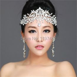 sale bridal Hairbands Crystal Headbands women Hair Jewellery Wedding accessories crystal Tiaras And Crowns Head Chain 210707