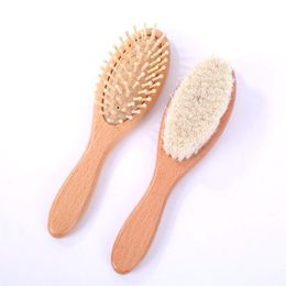 Wooden Hair combs brush Air bag massage comb massager Wood Wool Bath brushes A216181