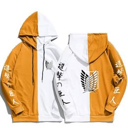 Hot Attack on Titan Hoodies Anime 3D Print Streetwear Men Women Fashion Sweatshirts Oversized Hoodie Harajuku Kids Boys Clothing Y0809