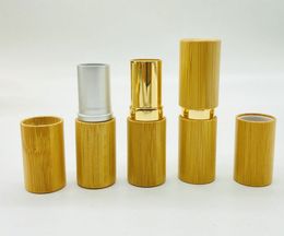 4G Bamboo Lipstick Tube Top Grade Lip Balm Sub Package DIY Empty Bottle Packaging Container