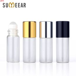 50pieces/lot 3ml Clear Roll On Roller Bottle for Essential Oils Refillable Perfume Deodorant Containershigh qty