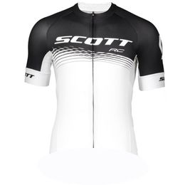 SCOTT Pro team Men's Cycling Short Sleeves jersey Road Racing Shirts Riding Bicycle Tops Breathable Outdoor Sports Maillot S21041965