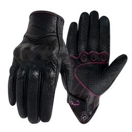 Women Motorcycle Gloves Touch XS S M Racing Leather Guantes Cycling Glove Female Motocross Motorbike Luvas Mujer Mulheres