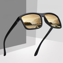 Polarised Square Men's Sunglasses Fashion Mirror Polaeoid Driving Decorative Women Shade Glasses Classic Brand Designer Eyewear