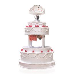 Baking & Pastry Tools 4pcs White Grecian Pillars Wedding Cake Stand Fondant Support Mould Valentine's Day Decoration 2114