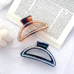 Girl Hair Claw Women Geometric Hair Clamp Grab Hair Jaw Clip Grip Barrettes Korean Style Hairpin Acrylic Styling Accessories