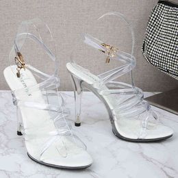 Sandals Women's Transparent Fish Head Wedding Shoes High Heels Waterproof Women's Sandals PVC Women's Sandals 220309