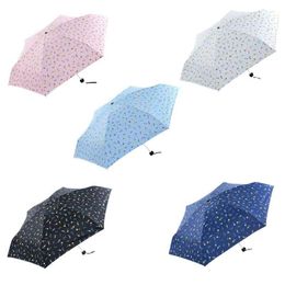 Color : Item6 XIANGNAIZUI Full Automatic 3D Floral White Chinese Sun Umbrella 3 Folding Umbrella Rain Women Anti UV Outdoor Travel