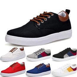 2024 men fashion canvas sneakers shoes black white blue grey red Khaki mens casual out jogging walking item fourty one
