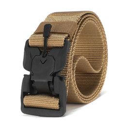 Waist Support Military Equipment Combat Tactical Belts Metal Buckle Men US Army Training Nylon Belt Hunting Outdoor Waistband