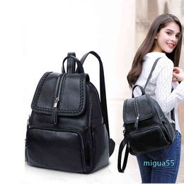 Backpack Genuine Leather Handbags Korean Fashion All-match Ladies Small Backpacks Handbags Soft Bags