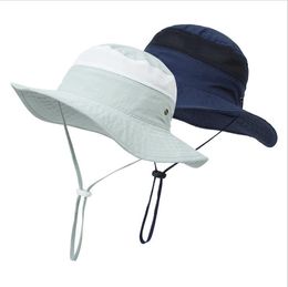 Baby Hats Mesh Travel Beach Cap Big Brim Kids Sun Hat Outdoor Fisherman Hat Girls Boys Fashion Accessories 6 Colors BT6498