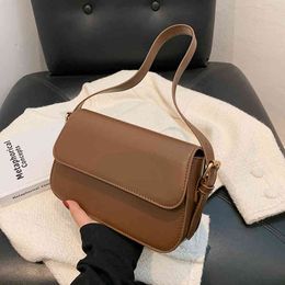 HOCODO Solid Colour Small Shoulder Bags Simple Handbags For Women Fashion Ladi Msenger Bag Pu Leather Cross Body Bag FemaleUY7J