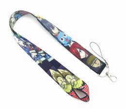 2021 Wholesale 20pcs Cell Phone Straps & Charms Japan Fairy Tail Styles Celebrity Lanyard Fashion Keys Mobile Neck ID Holders gift