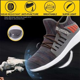 Wholesale Safety Shoes Men's Anti-smashing, Anti-puncture Anti-skid Protective Work for Mens 211217