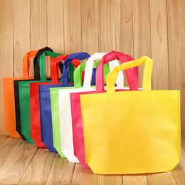 Candy Colour Reusable Dustproof Toy Storage Bags Travel Outdoor Containers Non-woven Shoes Shopping Clothes Pouch