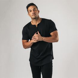 Brand Mens Clothing Sport Polo Shirts Gym Fitness T Shirt Men Summer Fashion Short Sleeve Polos Cotton Bodybuilding Tshirt 210421