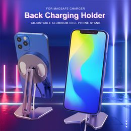 Magnetic Wireless Mobile Phone Charger Stand Charging Base Holder Aluminium Alloy Desktop For iPhone 12 13 Pro Max