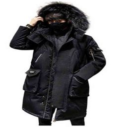 2021 Fashionable Coat Thicken Jacket men Hooded Warm Lengthen Parka Coat White duck down Hight Quality male New Winter Down Coat G1115