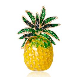 Pins, Brooches Flyunhan Product Creative Fashion Fruit Brooch Wild Korean Summer Small Fresh Oil Drop Pineapple