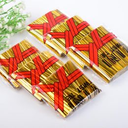 cello gift wrap Canada - Gift Wrap 800Pcs Pack 6CM 8CM Wire Metallic Twist Ties For Cello Candy Cookie Cake Bag Wedding Party Birthday Decoration Supplies