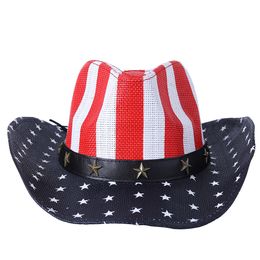 100% Paper Straw Men Western Cowboy Hat For Gentleman Cowgirl Summer Sombrero Hombre Beach Sun Hat