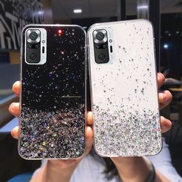 Glitter Phone Cases For Xiaomi Redmi Note 10 9 8 Pro 10S 9S Mi POCO X3 F3 M3