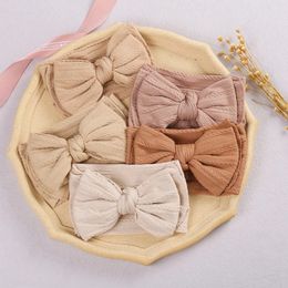 Bow Headband for Child Bowknot Headwear Cables Turban for Kids Elastic Headwrap Baby Hair Accessories Toddler Girl