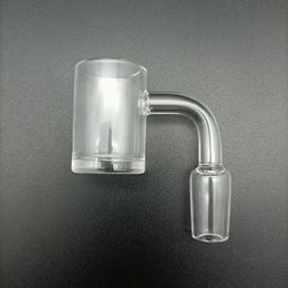 OD25mm Quartz Banger Nail Flat Top 90 degrees 4mm Thick bottom Smoking Bangers 14mm Male Joint Bowl For Glass Bong