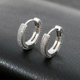 Fashion Arrival Hip Hop Ear Cuff Earrings Hoop Ring Studded with Zircon Bling Shinny Gold electroplating Studs