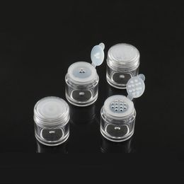 5G 5ML Empty Plastic Mini Makeup Loose Powder Box Cosmetic Eyeshow Powder Bottles Container Concealer Powder Sifter Jar With Screw