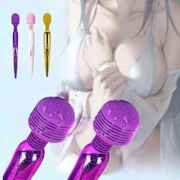NXY Vibrators Wireless Dildos AV Vibrator Magic Wand for Women Clitoris Stimulator Sex Toys Muscle Adults USB Rechargeable Massager 1119